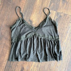 Forest Lace Crop Top